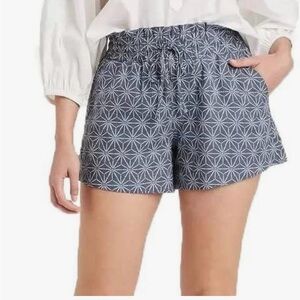 a new day Blue Patterned High Waist Shorts